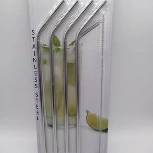 Waloo Stainless Steel Drinking Straws - 4pk